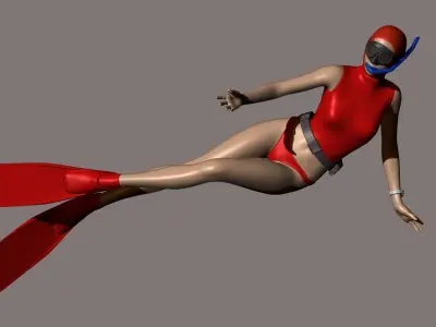 skin scuba 4 3D print model