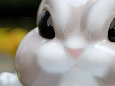 Cute chubby rabbit Free 3D print model