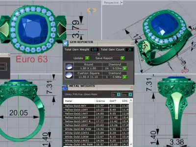 Mans Black Stone stl 3dm Ring with Luxurious Design Model mr0254 3D print model