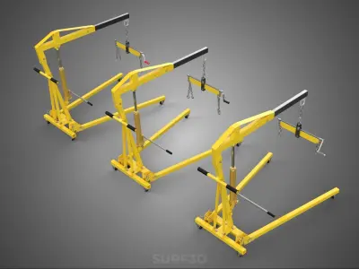 STANDARD CRANE ENGINE HOIST LIFT HYDRAULIC LEVELER BALANCER LOAD 3D model