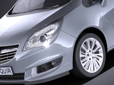 Opel Meriva 2016 VRAY 3D model
