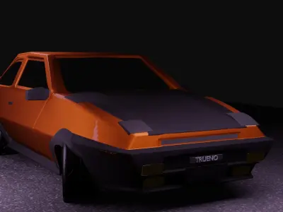 ae86 super star  Low-poly 3D model