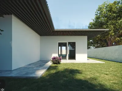 Small House 02 Low-poly 3D model