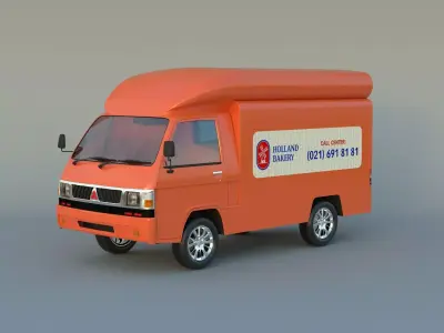 BOX CAR L300 3D model by barokahdesign