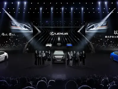 Lexus launch stage  booth  3D model