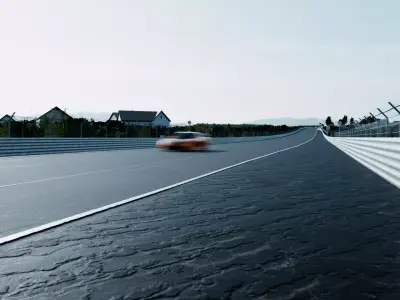 Nurburgring Nordschleife Track 3D Model with Materials 3D model