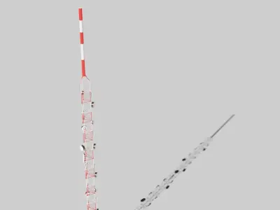 Radio Tower Antenna 03 Low-poly 3D model