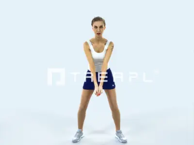 Aspiration 15D Digging Volleyball Sports Woman Low-poly 3D model