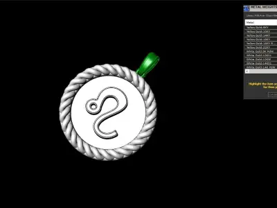 Zodiac sign Leo model 854 3D print model