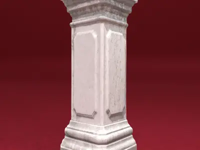 Athena Statue 4K 3D model