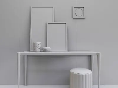 Decorate set table 3D model 3D model