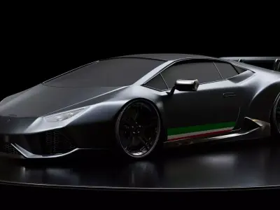 3D Sports Car 3D model