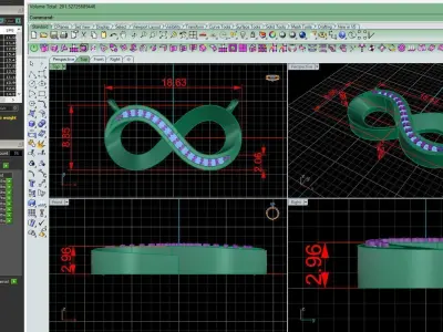 Pendant P9 The luxury female pendant with gem 3D print model