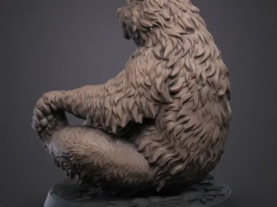 Playful bear 3D print model