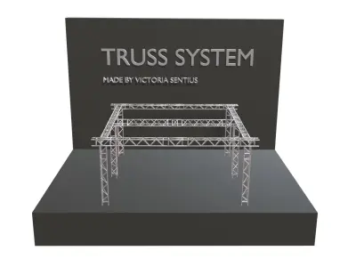 Truss system 3D model