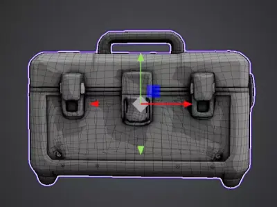 Futuristic Weapon Crate  Game Ready 3D Model  3D model
