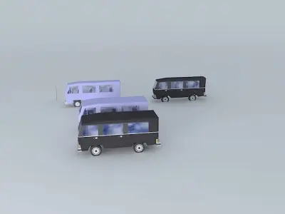 Fictional Eastern Europe car evolution Free 3D model