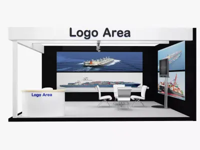 Booth Exhibition Stand a110b 3D model