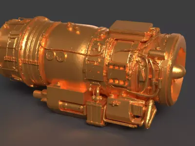 Jet engine   3D model