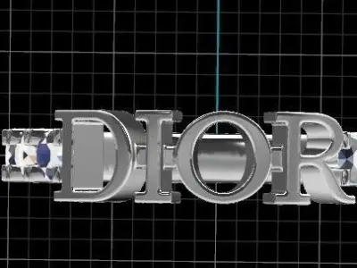 dior ring 3D model