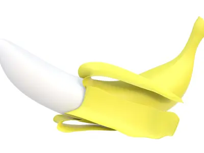 Banana plastic 02 3D model