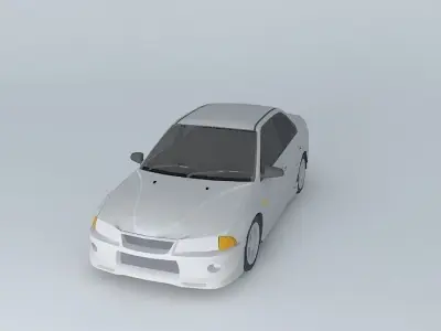 Proton Wira Mitsubishi Lancer Evo 1990 2000 Facelift Free 3D model