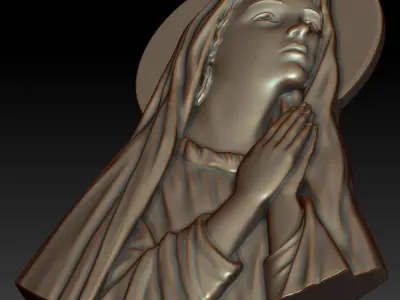 Virgin Mary 3D print model