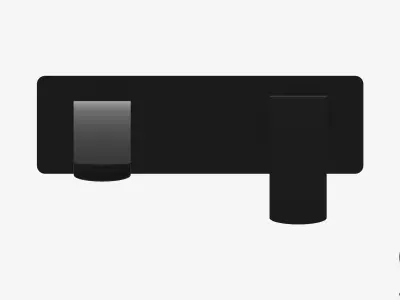 Wall Mixer Set - Luxury - Rapid - Basin - 230 Low-poly 3D model