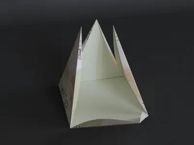 Pyramid giftbox Low-poly 3D model