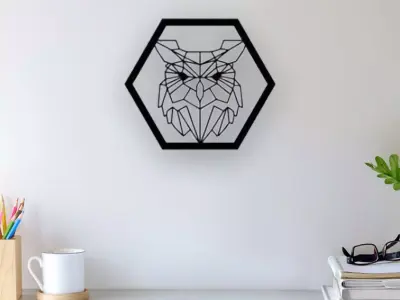 Owl Wall Art 3D print model buy