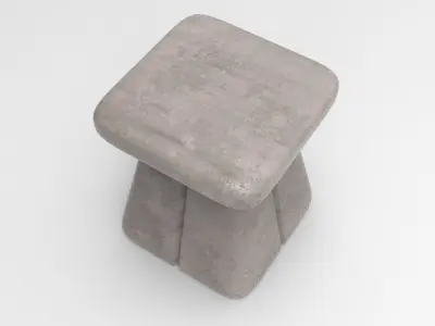 Gob Stool Low-poly 3D model