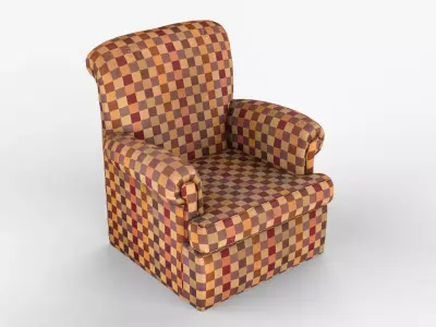 Outside Armchair 1 Scan Low-poly 3D model