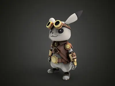 pikachu steampunk 2 3D print model