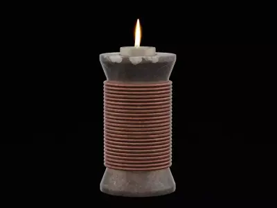 Candlelight Holder  Low-poly 3D model