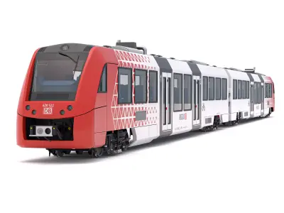 DB Regio Sudwest Alstom Coradia LINT 54 Train 3D model