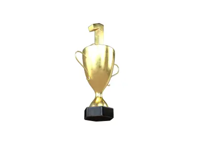 Trophy v4 001 Low-poly 3D model