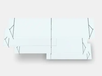 BERGSHULT - PERSHULT Wall shelf combination 1 3D model
