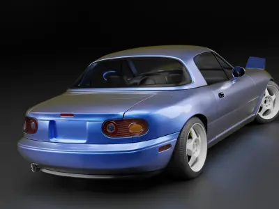 1990 Mazda Miata MX-5  3D model