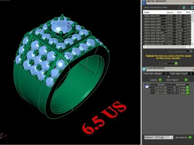 Luxury Men Rings Designs 4MR090 3D print model