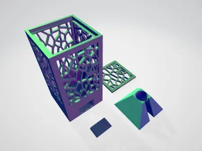 Voronoi lamp 3D print model