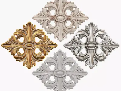 Classic carved 244 3D model