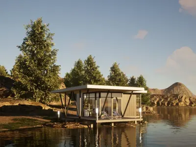 053Modernhouse1f64m2 3D model