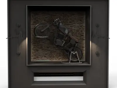 Classic motorcycle niche Texture