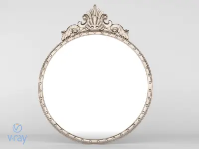 Laura Ashley Overton Round Mirror 3D model