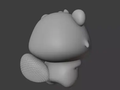 beaver 01 3D print model