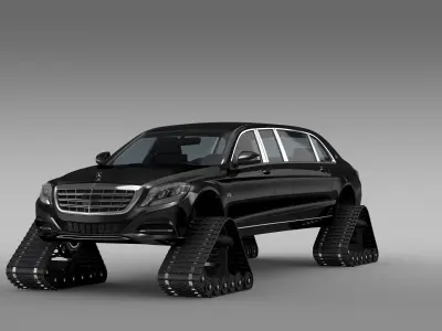 Mercedes Maybach Pullman Crawler 2016 3D model