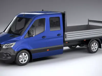 Mercedes-Benz Sprinter Pickup Long 2025 3D model
