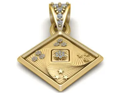 PRECIOUS WOMEN PENDANT 3D PRINTABLE MODEL  3D print model