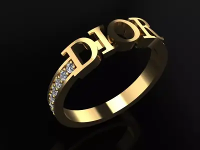 Dior Ring 3D print model
