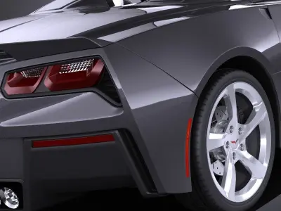 Chevrolet Corvette C7 stingray conv 2014 VRAY 3D model